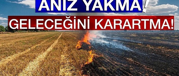 Anız Yakma Geleceğini Karartma