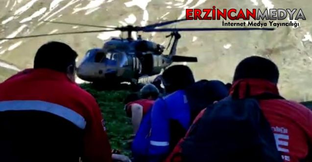 Dağda mantar toplarken ayağı kırılan kadın helikopterle hastaneye yetiştirildi