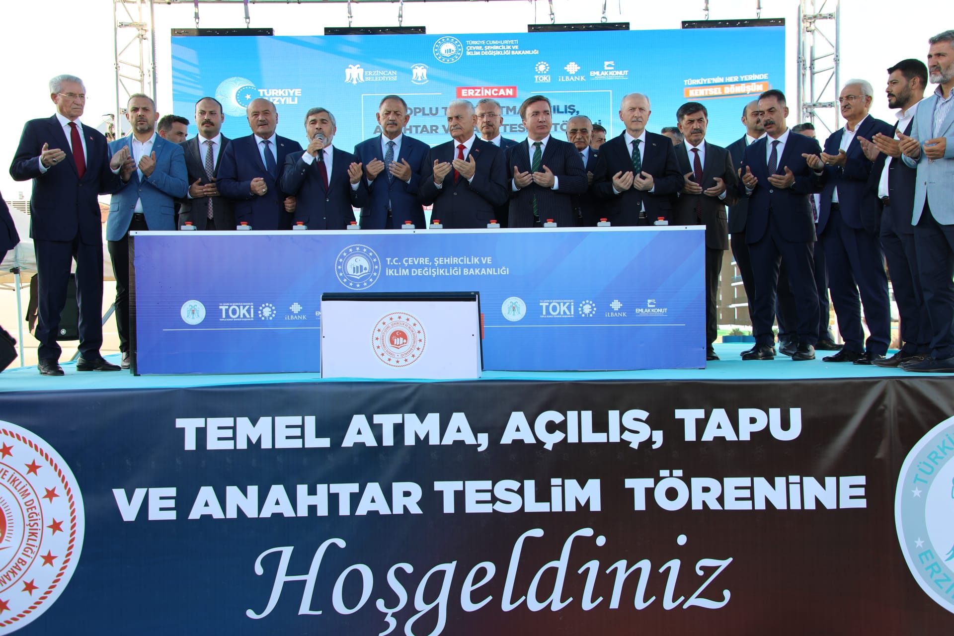 Erzincan’da  Temel Atma, Açılış, Tapu ve Anahtar Teslim Töreni Yapıldı