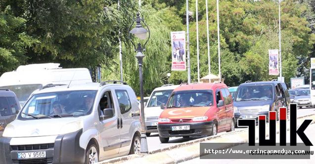 Erzincan’da Trafiğe Kayıtlı Araç Sayısı Temmuz ‘da 64 Bin 231 Oldu