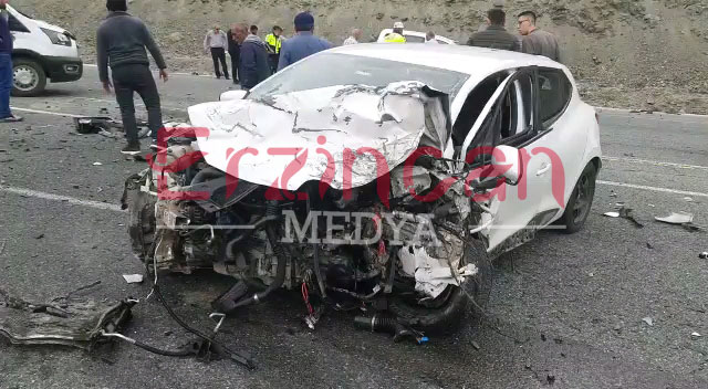 Erzincan’da trafik kazası: 1 Ölü 3 Yaralı