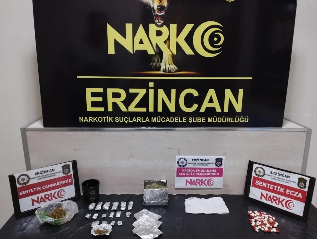 Erzincan’da uyuşturucu operasyonu