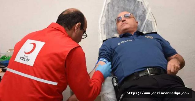 Kan Bağışı Kampanyasına Erzincan Emniyetinden Destek
