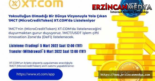 MicroCreditToken (1MCT) XT.COM Kripto Borsasında Listelendi