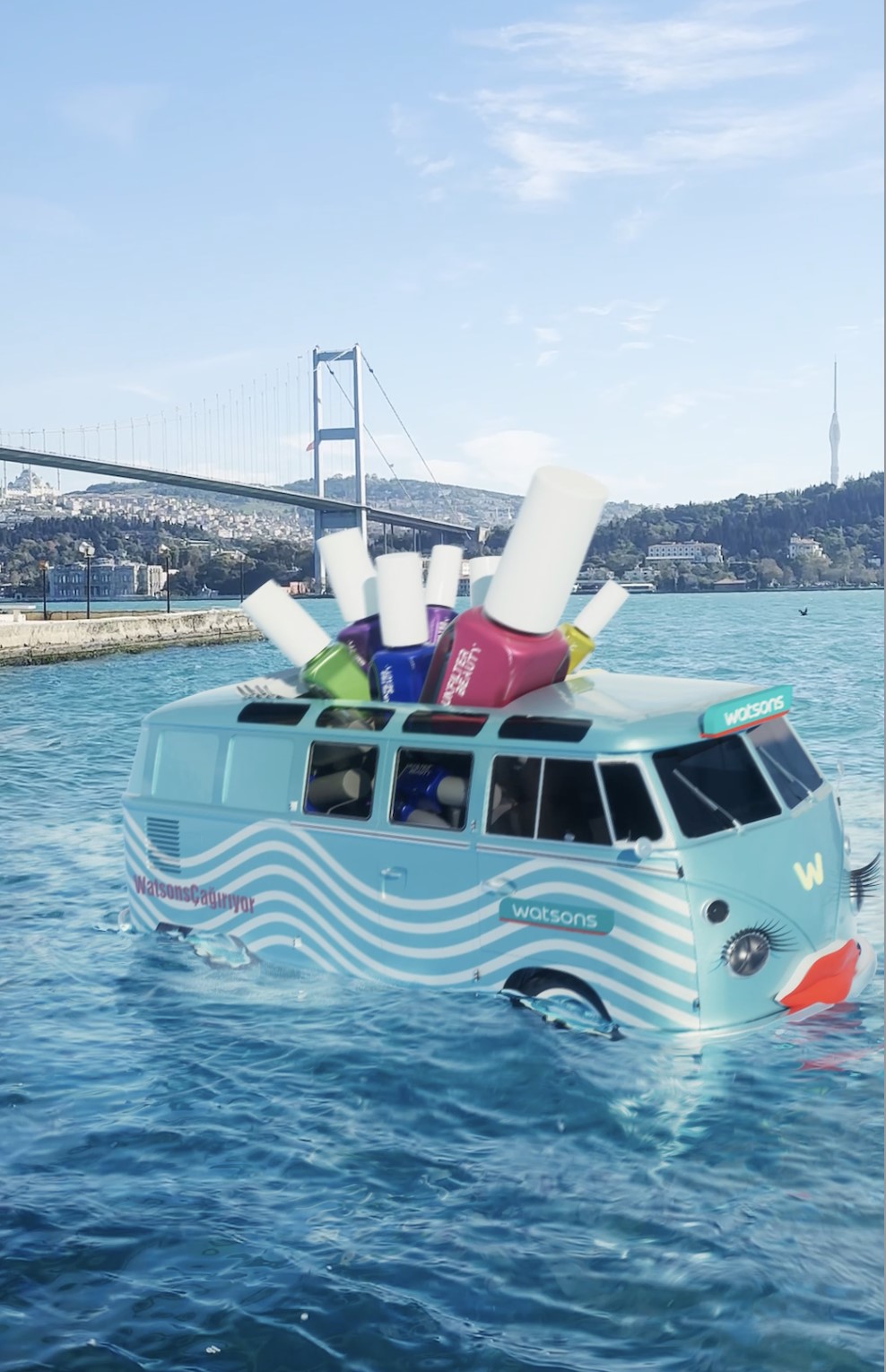 Watsons’ın Unfilter Beauty Ojeleri, CGI Teknolojisiyle İstanbul Boğazı’nda
