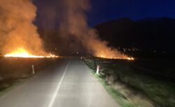 Erzincan’da örtü yangını kısa sürede söndürüldü