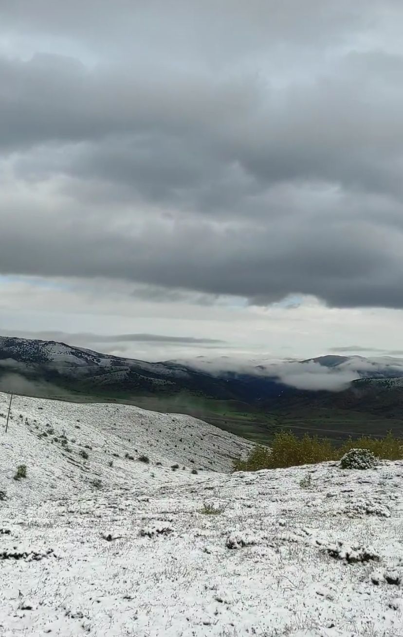 Erzincan’da Yüksek Kesimlerde Kar Yağışı Etkili Oldu