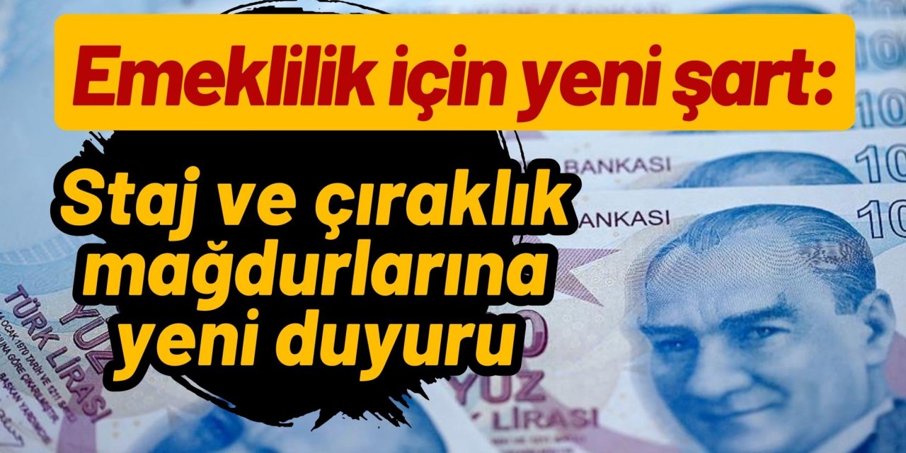 EYT’de staj mağdurları için son dakika müjdesi çıraklık ve stajın