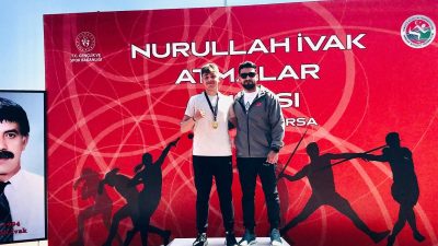 Bursa’daki Nurullah İVAK Atmalar Türkiye Şampiyonası'nda Poyraz Aslan ciritte şampiyon,