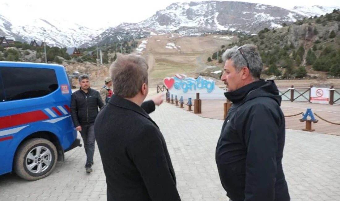 Erzincan Valisi Hamza Aydoğdu, Ergan Dağı Kayak Merkezi’nde yürütülen çalışmaları